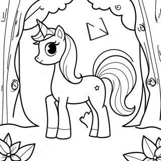 Princess Luna In A Magical Forest Coloring Page 36605-30504