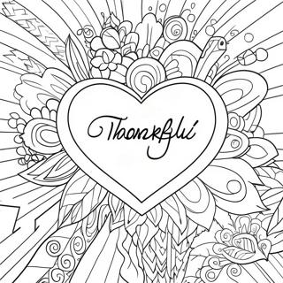 Thankful Heart Coloring Page 3660-2974