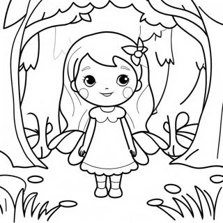 Enchanted Forest Fairy Garden Coloring Page 36614-30515