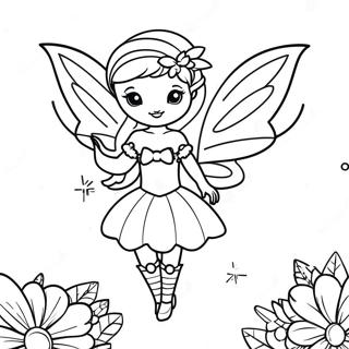 Magical Fairy With Sparkling Wings Coloring Page 36615-30517