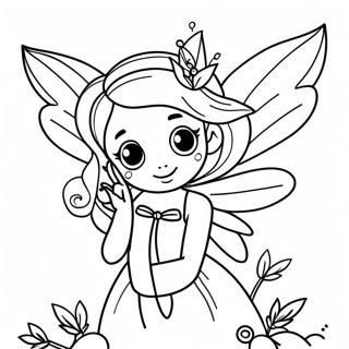 Magical Fairy With Sparkling Wings Coloring Page 36615-30518