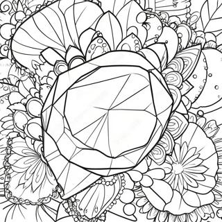 Sparkling Gemstone Coloring Page 36625-30525