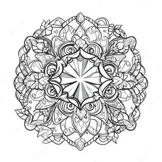 Sparkling Gemstone Coloring Page 36625-30527