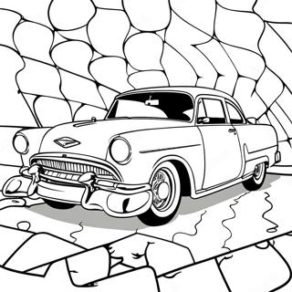 50s Retro Car Coloring Page 36634-30538