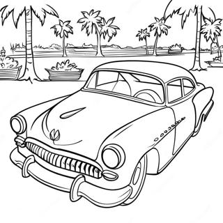 50s Retro Car Coloring Page 36634-30539