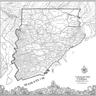 Georgia State Map Coloring Page 36644-30530