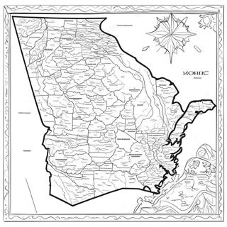 Georgia State Map Coloring Page 36644-30531