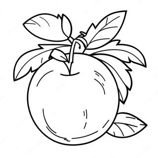 Charming Georgia Peach Coloring Page 36645-30533