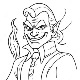 Mischievous Villain Coloring Page 36685-30567