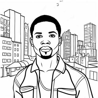 Urban African American Coloring Page 36694-30576