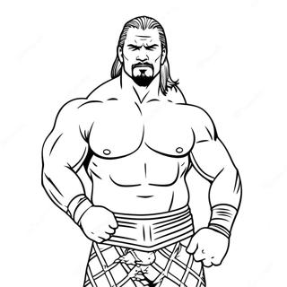 Thick Lined Wwe Coloring Page 36704-30583