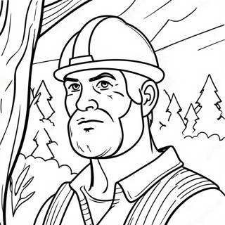 Lumberjack Coloring Page 36725-30591