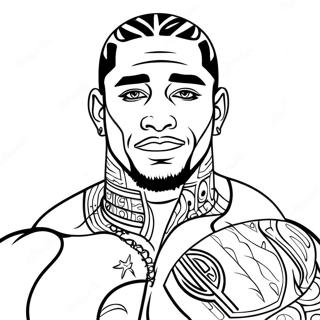 Jey Uso Coloring Pages