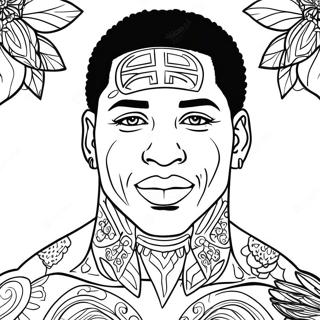 Jey Uso Coloring Page 36735-30602