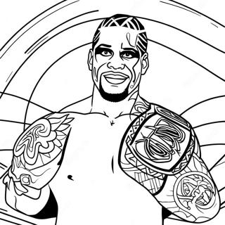 Jey Uso Coloring Page 36735-30604