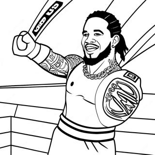 Jey Uso Coloring Pages