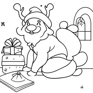 Twas The Night Before Christmas Coloring Page 36745-30619