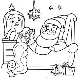 Twas The Night Before Christmas Coloring Page 36745-30620