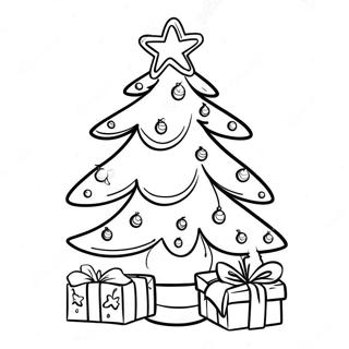 Festive Christmas Tree Coloring Page 36746-30610