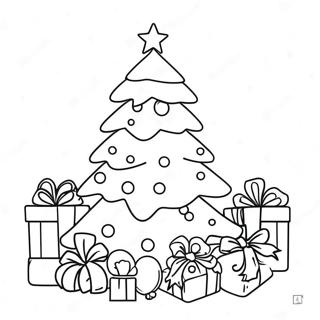 Festive Christmas Tree Coloring Page 36746-30611