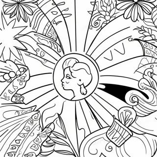 Vibrant Jamaica Flag Coloring Page 36756-30616