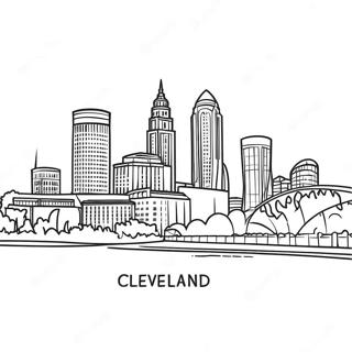 Cleveland Skyline Coloring Page 36796-30651