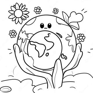 Earth Day Celebration Coloring Page 3679-2986