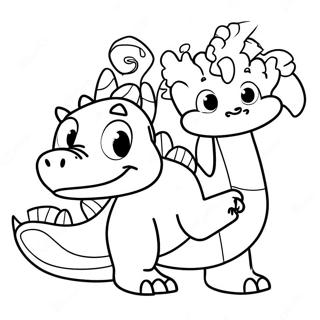 Adventurous Dragon And Boy Coloring Page 36806-30664