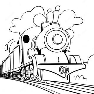 Wilson The Train Chugging Coloring Page 36816-30667