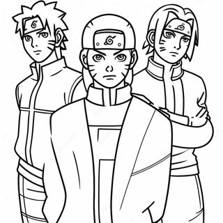 Naruto Akatsuki Members Coloring Page 36826-30682