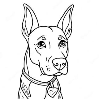 Doberman Coloring Page 36845-30694