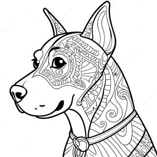 Doberman Coloring Page 36845-30696