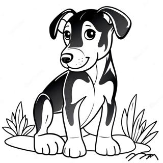 Playful Doberman Puppy Coloring Page 36846-30690