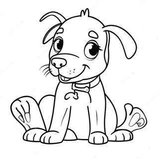 Playful Doberman Puppy Coloring Page 36846-30692