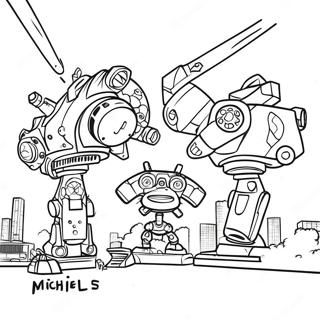 Mitchells Vs The Machines Coloring Page 36855-30699