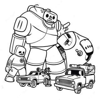 Mitchells Vs The Machines Family Adventure Coloring Page 36856-30709