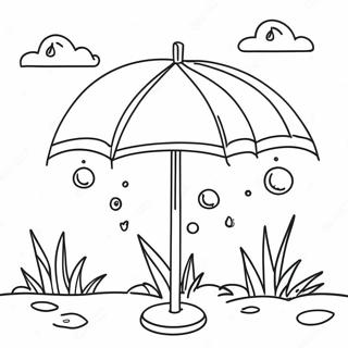 April Showers Coloring Page 36875-30714