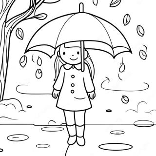 April Showers Coloring Page 36875-30715