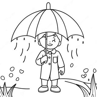 April Showers Coloring Page 36875-30716