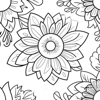 Vibrant Violet Flower Coloring Page 36906-30744