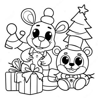 Fnaf Christmas Coloring Pages