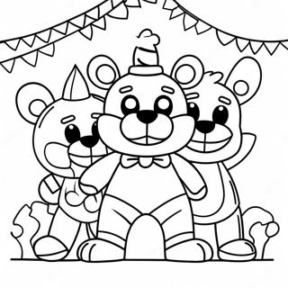 Fnaf Christmas Coloring Page 36915-30754