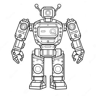 Futuristic Lego Robot Coloring Page 36926-30765