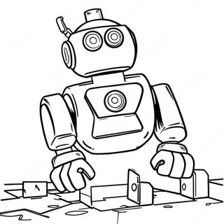 Futuristic Lego Robot Coloring Page 36926-30767