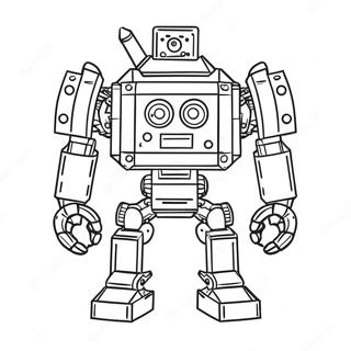 Futuristic Lego Robot Coloring Page 36926-30768