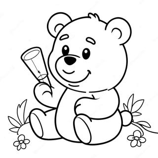 Chill Stoner Care Bear Coloring Page 36936-30761