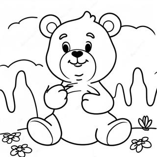 Chill Stoner Care Bear Coloring Page 36936-30763