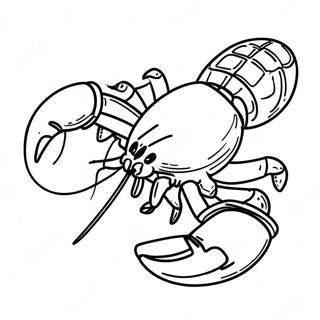 Colorful Maine Lobster Coloring Page 36956-30785