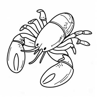 Colorful Maine Lobster Coloring Page 36956-30786