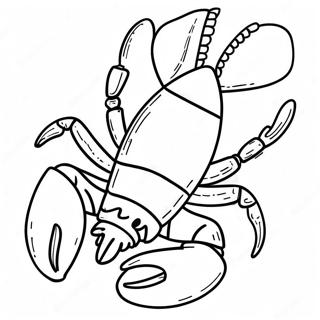 Colorful Maine Lobster Coloring Page 36956-30787